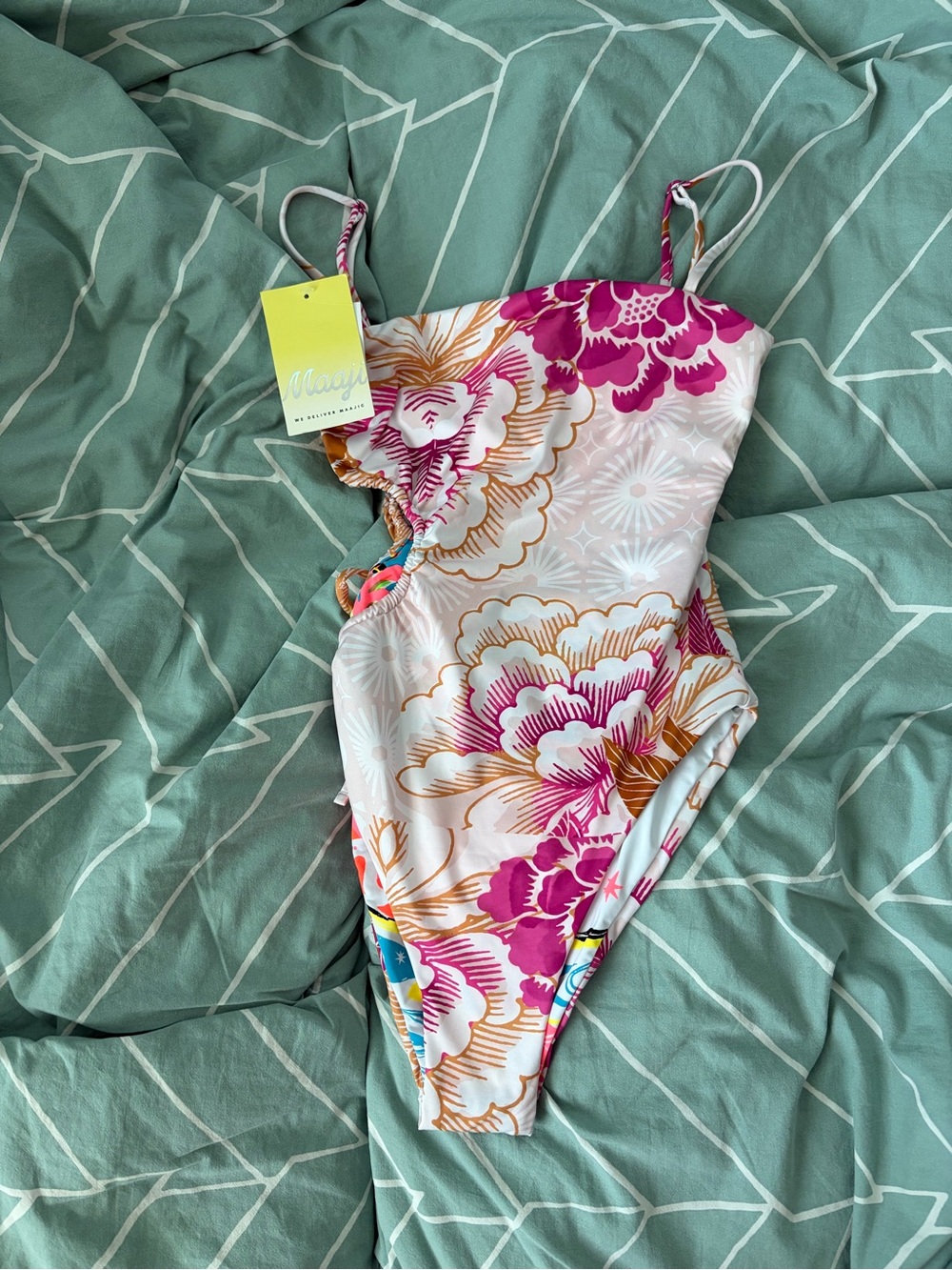 Maaji reversible  Floral One-Piece Swimsuit Keywest nwt size s